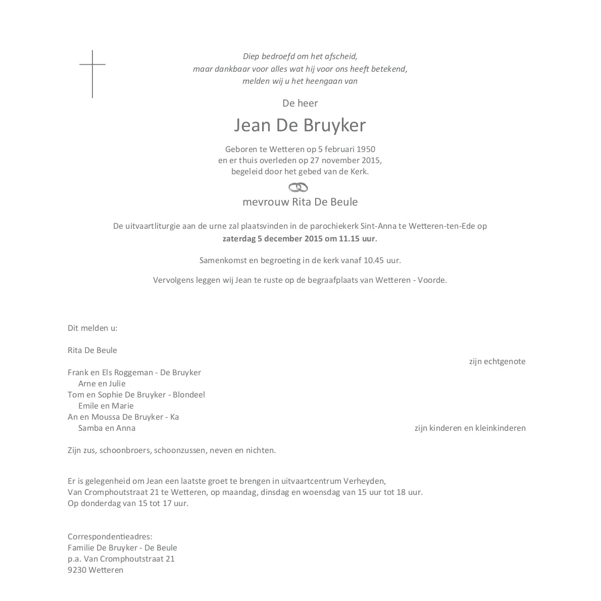Overlijdensbericht